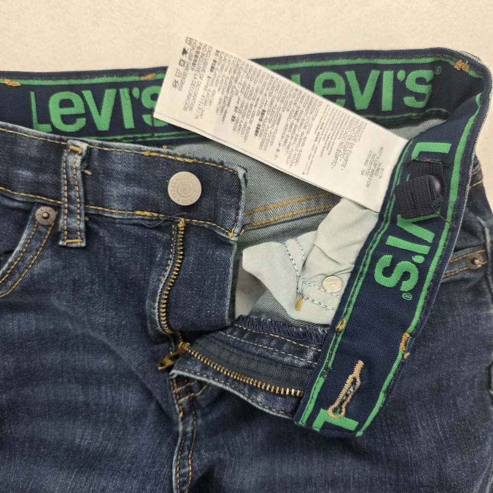 Levi Strauss Boys 511 Slim Jeans Blue Size 14 Regular 27x29 Adjustable Waist